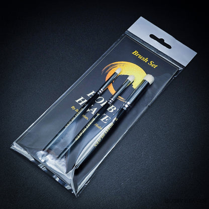 Hobby Heaven 3-Piece Dry Brush Set – S/M/L Miniature Painting Brushes
