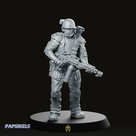 Human Colonial Marine Pvt Lance Lyles Miniature