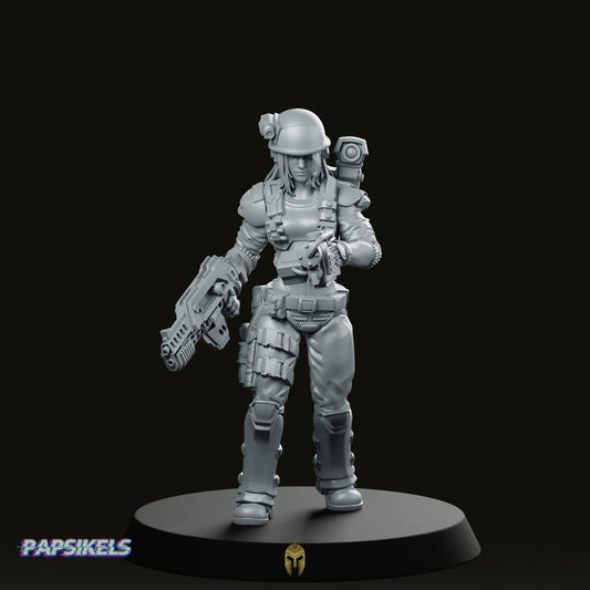 Human Colonial Marine Rika Miniature