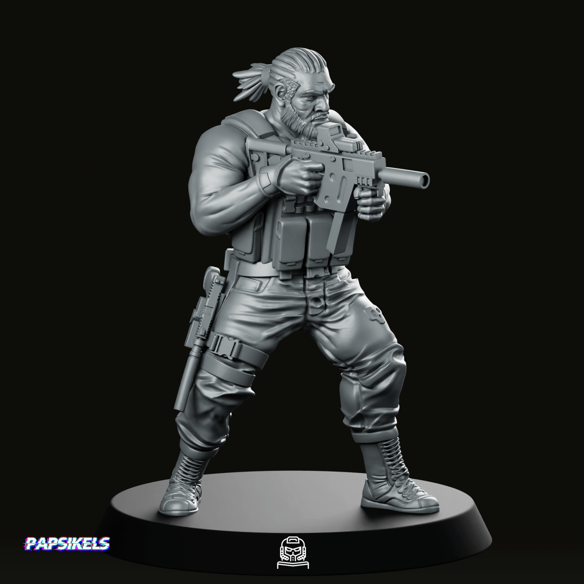 Human Marine Code Name Bishop Miniature