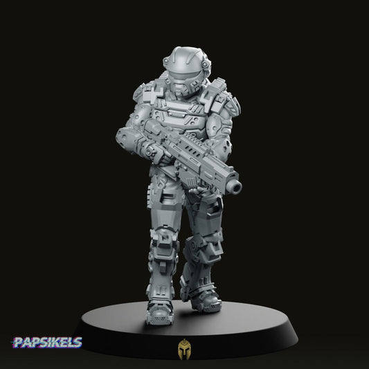 Human Space Military Heavy Infantry A Miniature