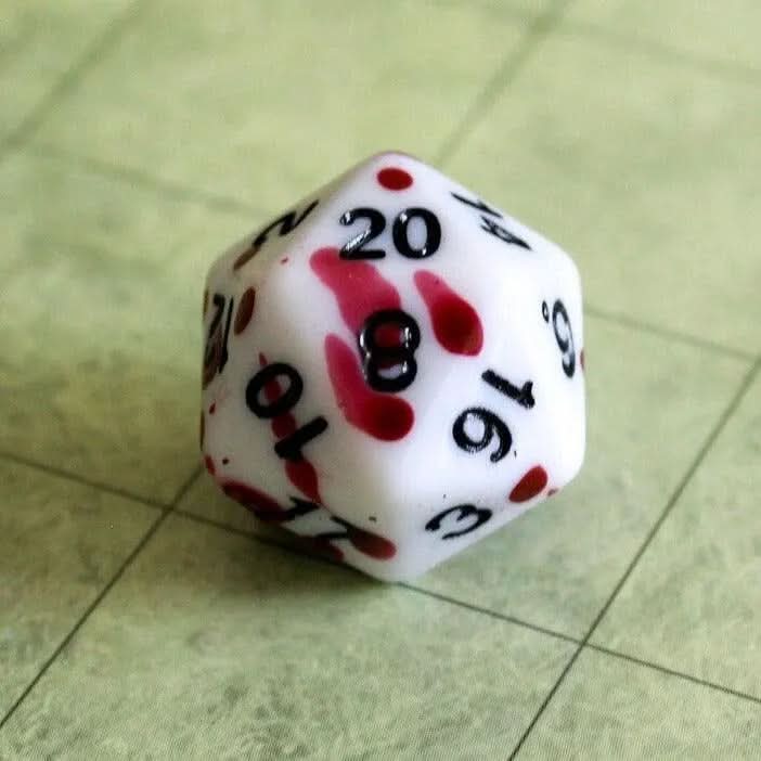 Rouge Splatter Dice Set