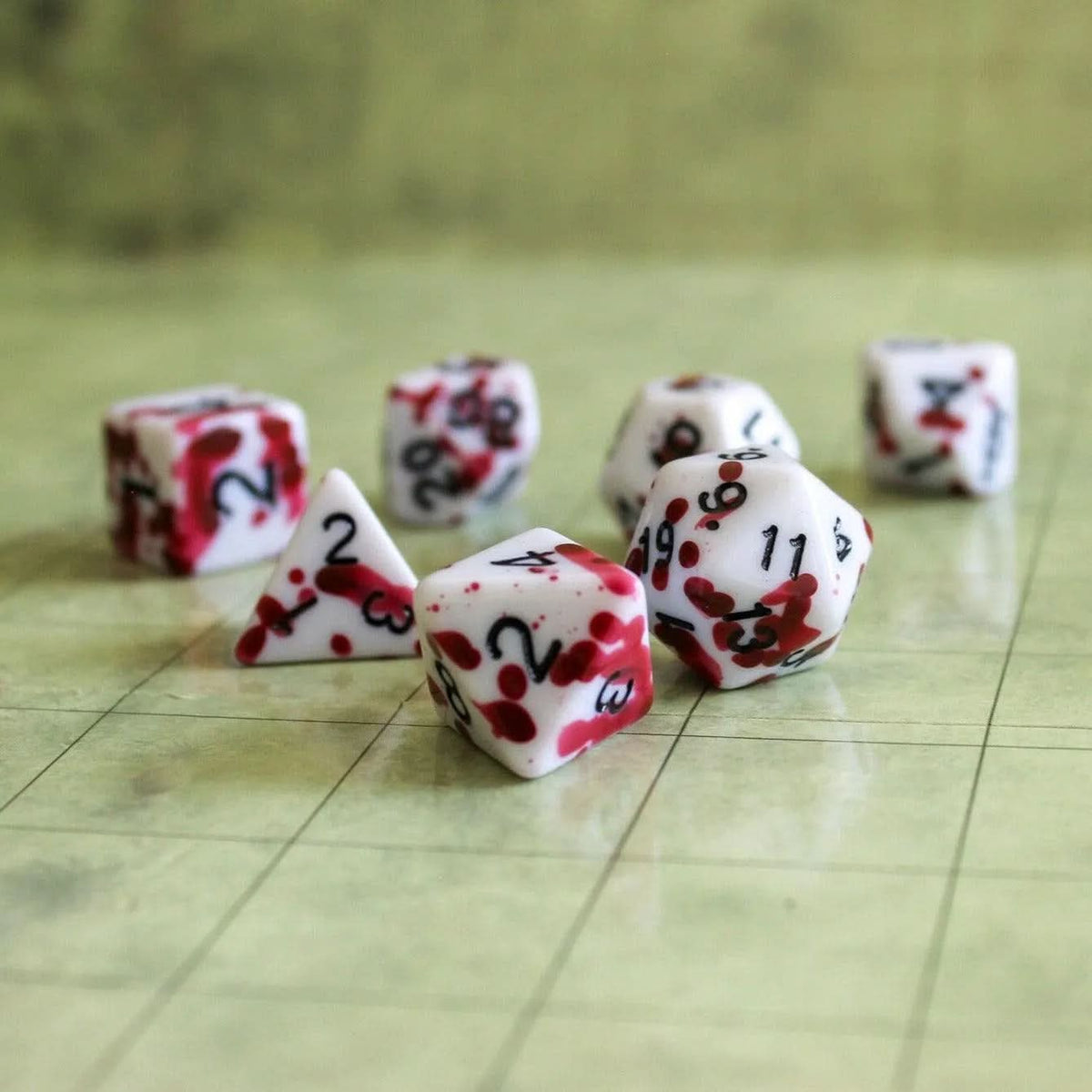 Rouge Splatter Dice Set