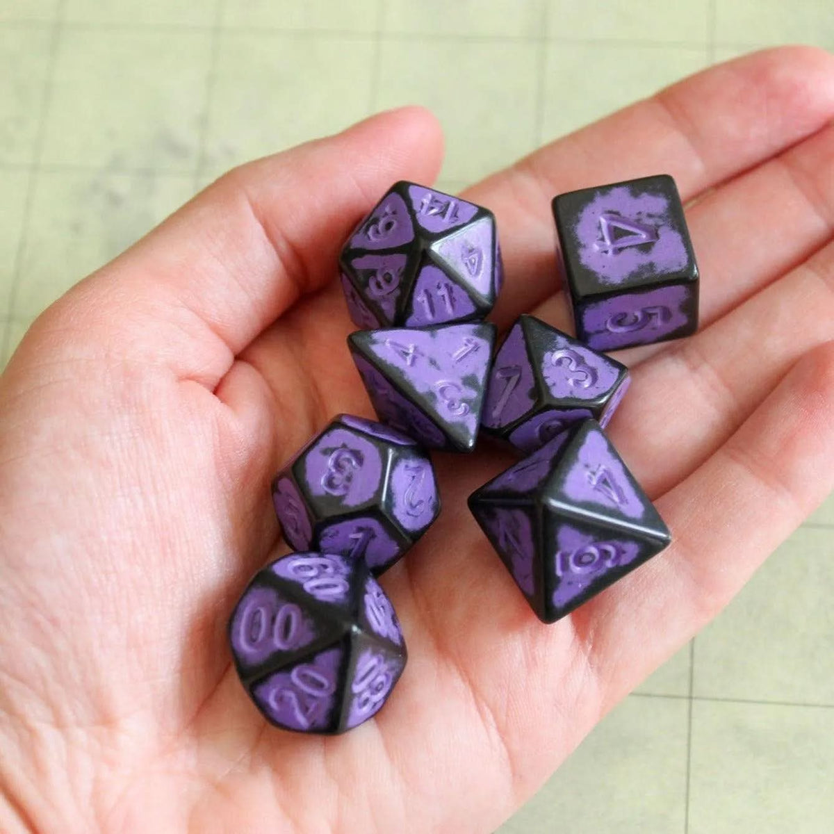Archaic Dark Purple Dice Set