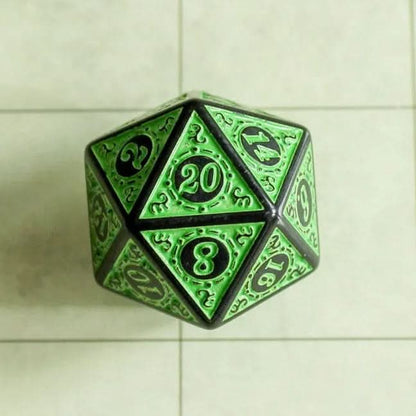 Green Zoltar Dice Set