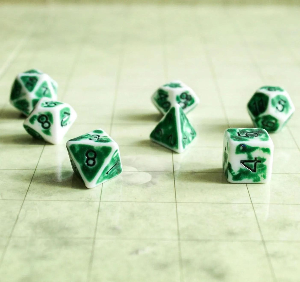 Archaic Light Green Dice Set