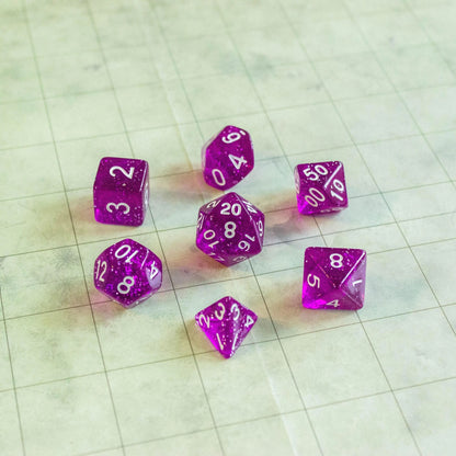 Plum Purple Shimmer Dice