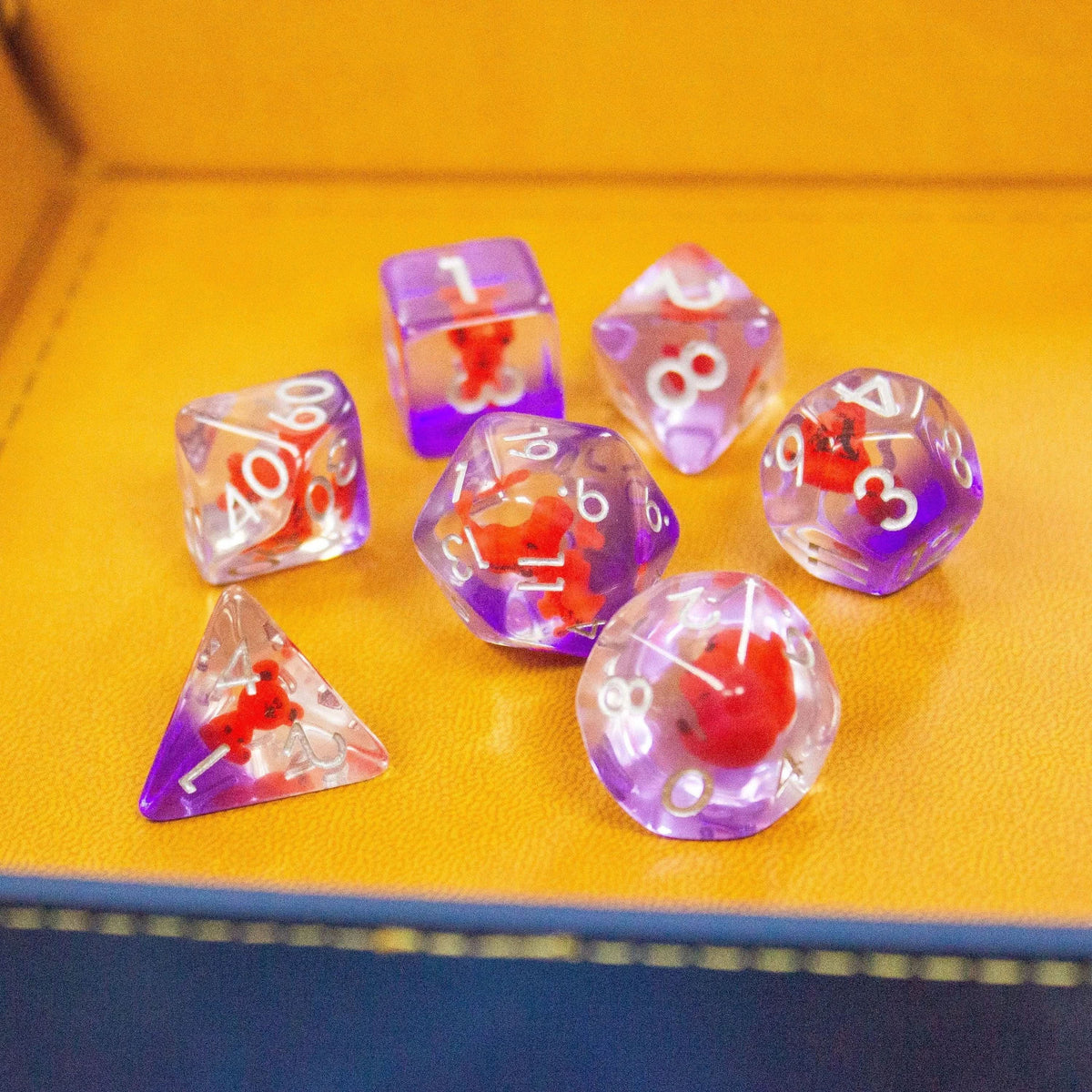 Red Bear Dice Set
