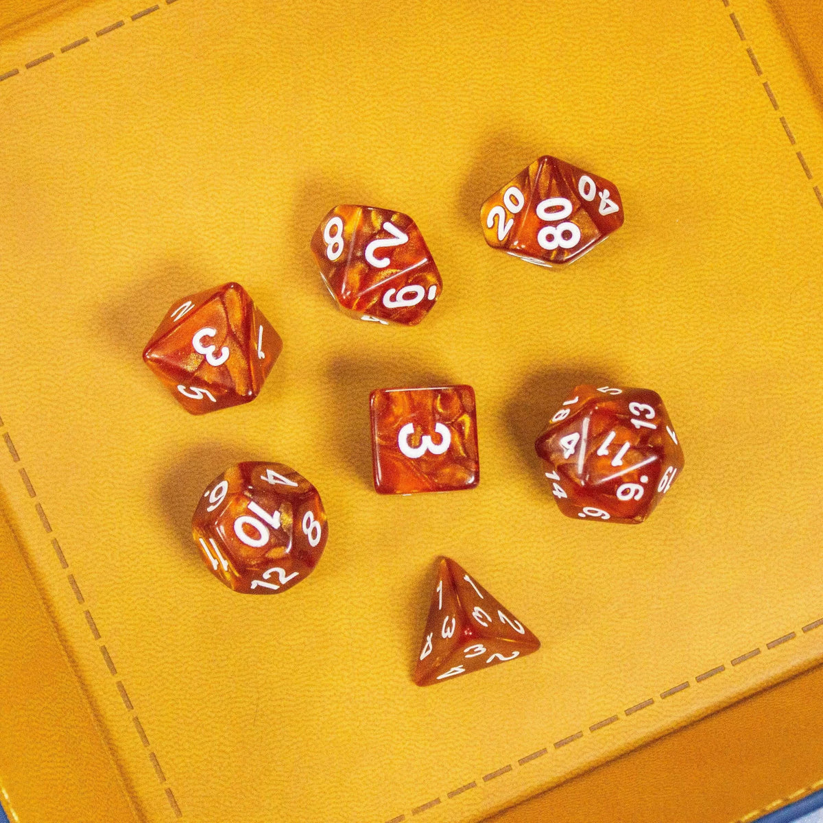 Brown Pearl Dice Set