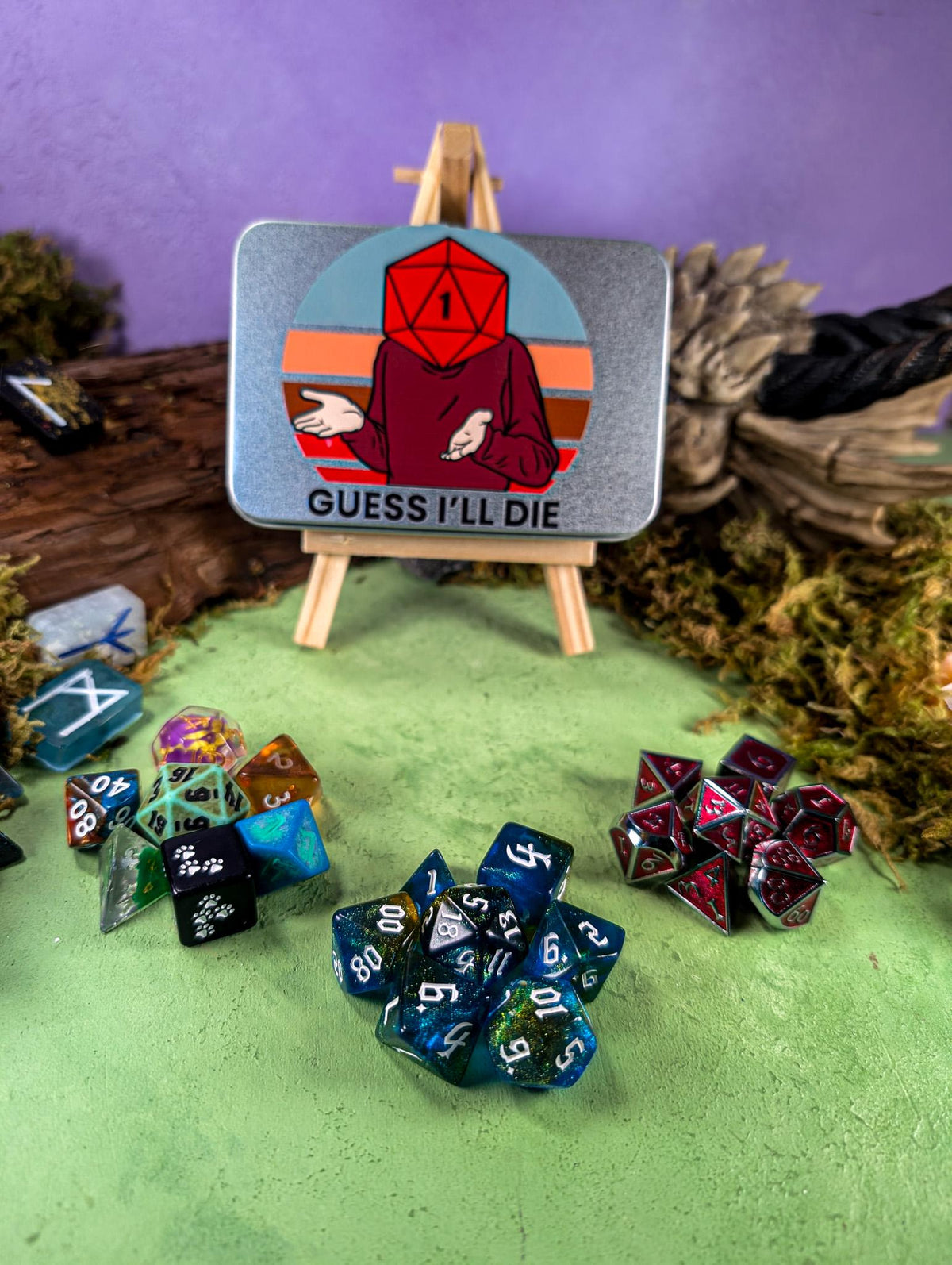 Guess I'll Die Dice Tin