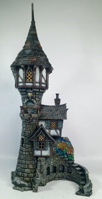 Sorcerers Tower 28mm DND Terrain | Tabletop Wargaming Scenery for Warhammer, Frostgrave & RPG | Unpainted 3D Printed