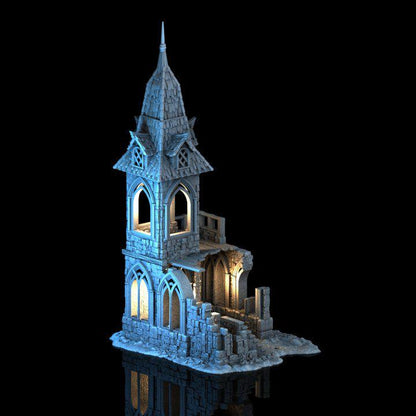 Ruined Cloister 28mm DND Terrain | Tabletop Wargaming Scenery for Mordheim, Frostgrave & RPG | Unpainted 3D Printed