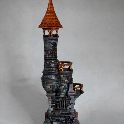 Raven Tower 28mm DND Terrain | Tabletop Wargaming Scenery for Warhammer, Frostgrave & RPG | Unpainted 3D Printed