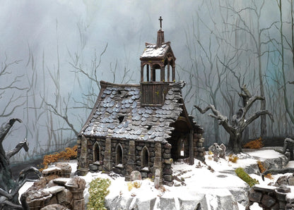 Basilica Ruins 28mm DND Terrain | Tabletop Wargaming Scenery for Mordheim, Frostgrave & RPG | Unpainted 3D Printed