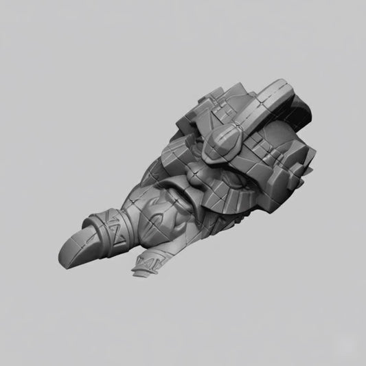 Dwarven Statue Head 28mm DND Scatter Terrain | Tabletop Wargaming Scenery for Warhammer & RPG | 3D Printed