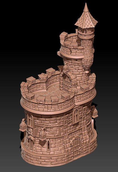 Barbican Gatehouse 28mm DND Terrain | Tabletop Wargaming Scenery for Warhammer, Frostgrave & RPG | Unpainted 3D Printed
