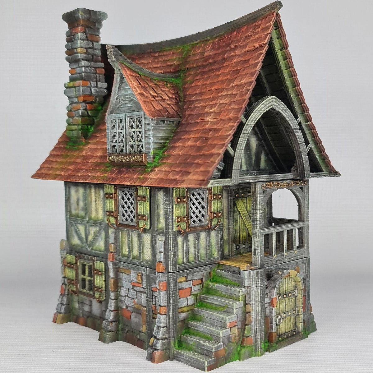 Beetroot House 28mm DND Terrain | Tabletop Wargaming Scenery for Warhammer, Frostgrave & RPG | Unpainted 3D Printed