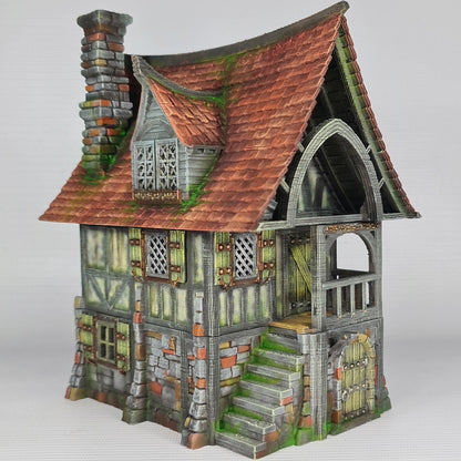 Beetroot House 28mm DND Terrain | Tabletop Wargaming Scenery for Warhammer, Frostgrave & RPG | Unpainted 3D Printed