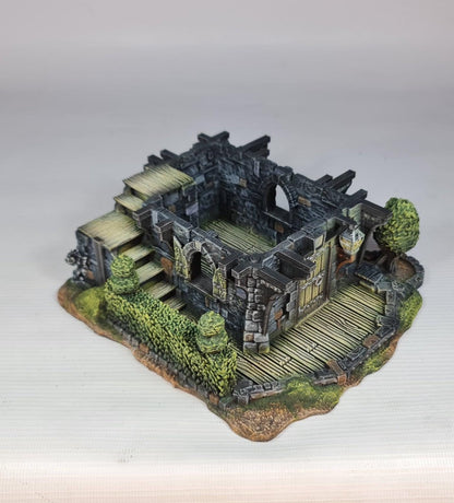 Red Rose Lodge 28mm DND Terrain | Tabletop Wargaming Scenery for Warhammer, Frostgrave & RPG | Unpainted 3D Printed