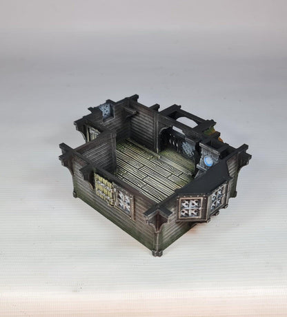 Red Rose Lodge 28mm DND Terrain | Tabletop Wargaming Scenery for Warhammer, Frostgrave & RPG | Unpainted 3D Printed