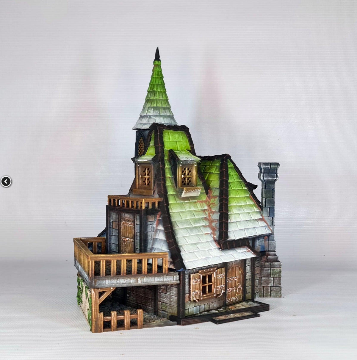 Steeple Lodge 28mm DND Terrain | Tabletop Wargaming Scenery for Warhammer, Frostgrave & RPG | Unpainted 3D Printed