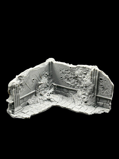 Medium Infected Ruins Terrain Sci Fi Tabletop Scenery 3D Printed 2 pcs