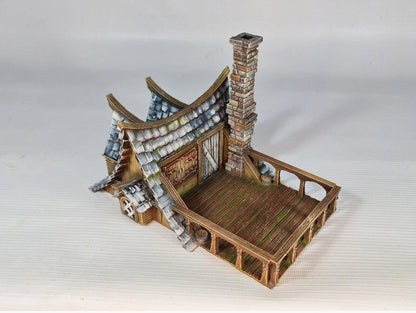 River Masters Hut 28mm DND Terrain | Tabletop Wargaming Scenery for Warhammer, Frostgrave & RPG | Unpainted 3D Printed