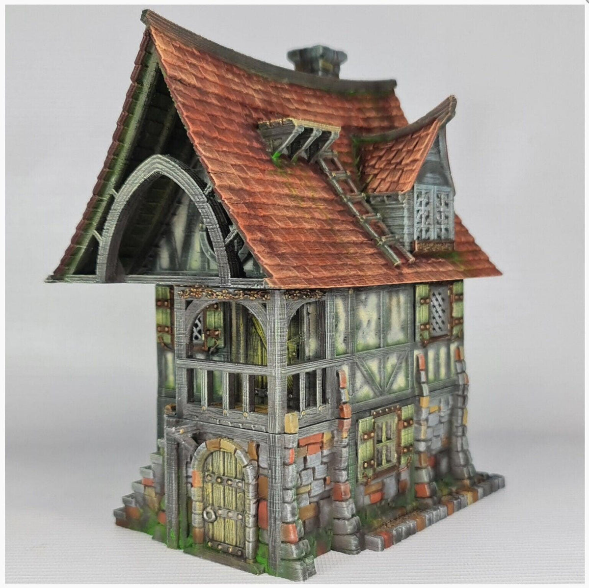 Beetroot House 28mm DND Terrain | Tabletop Wargaming Scenery for Warhammer, Frostgrave & RPG | Unpainted 3D Printed