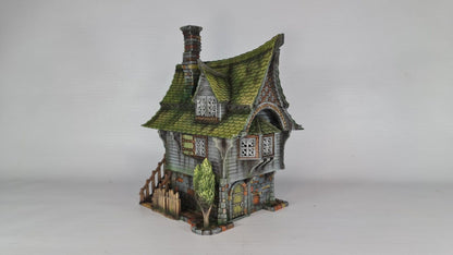 Cabbagetop House 28mm DND Terrain | Tabletop Wargaming Scenery for Warhammer, Frostgrave & RPG | Unpainted 3D Printed