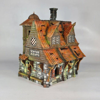 Grimmsdale Manor 28mm DND Terrain | Tabletop Wargaming Scenery for Warhammer, Frostgrave & RPG | Unpainted 3D Printed