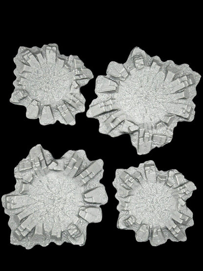 4x 28mm Craters for Tabletop Gaming For Games Like Warhammer - 3D Printed