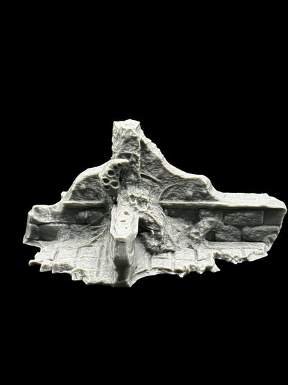 Small Infected Ruins Terrain Sci Fi Tabletop Scenery 3D Printed 3 pcs