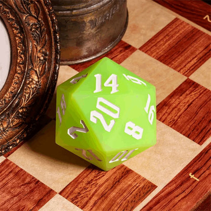 Jester's Bounce | 55mm Luminous D20 Silicone | Green
