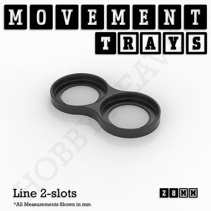 28mm Movement Trays for Tabletop Games | Wargaming | Full Range