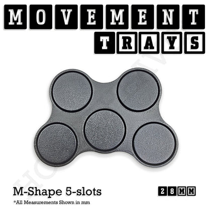 28mm Movement Trays for Tabletop Games | Wargaming | Full Range