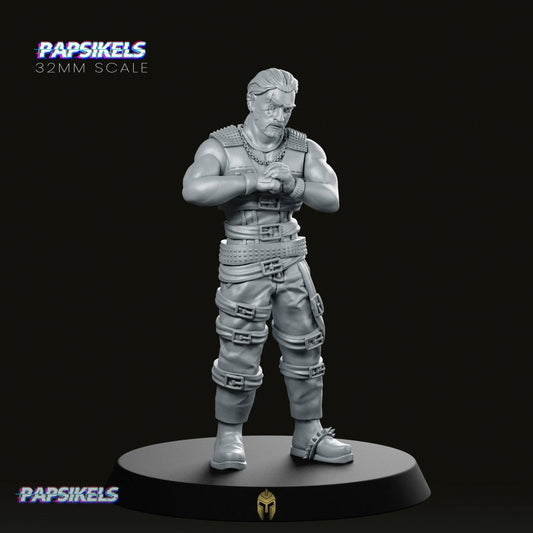 Menard of Brivia CyberPunk Ganger Miniature