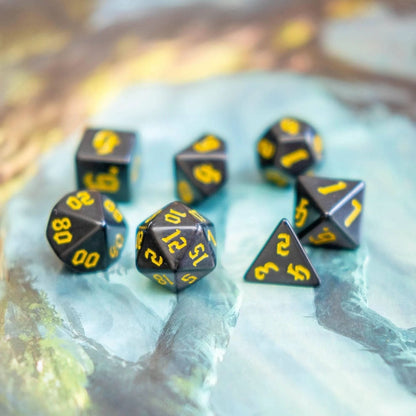 Yellow Witch Dice Set