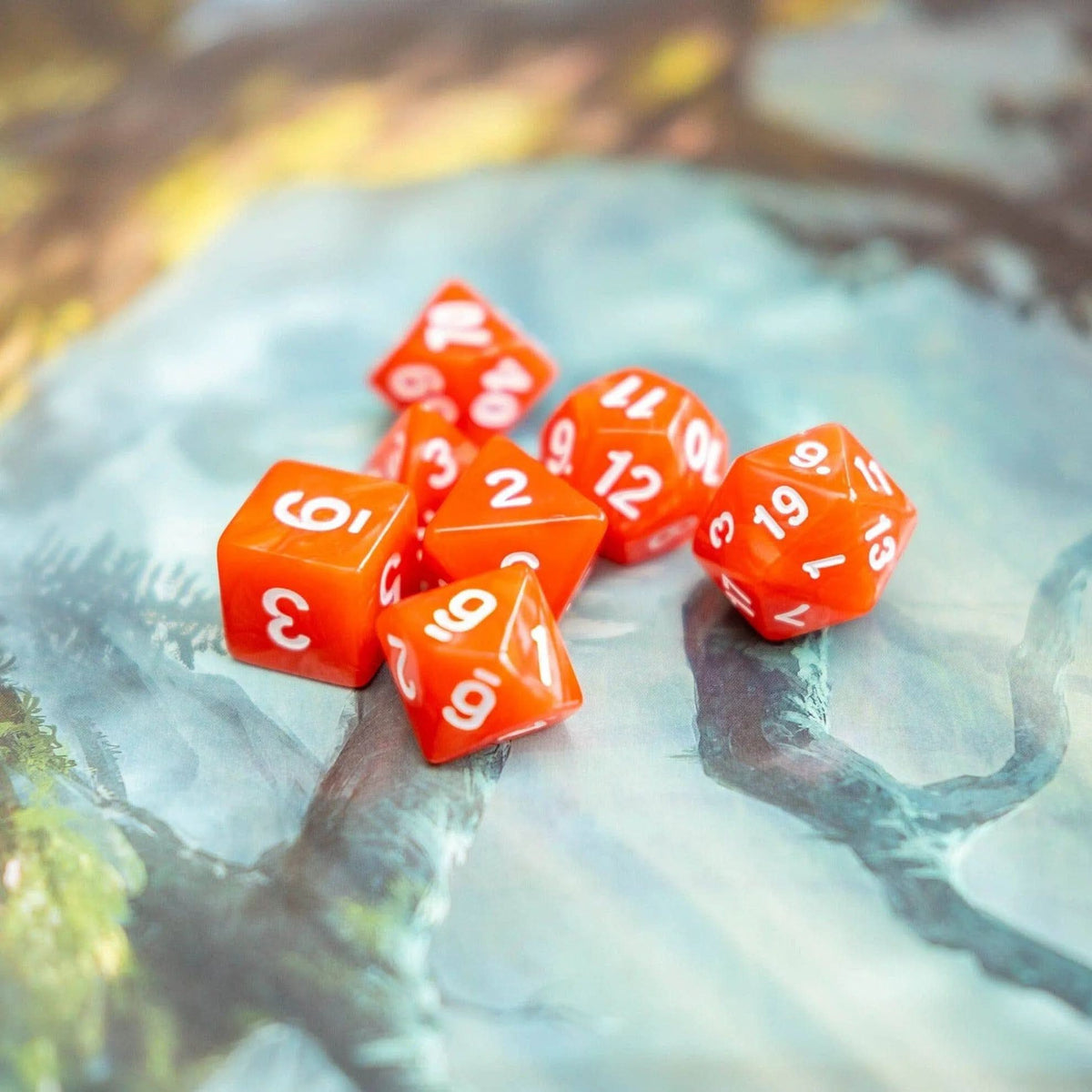Red Pearl Dice Set