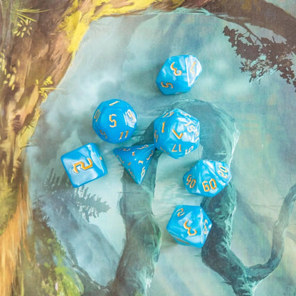 Blue Mist Dice Set