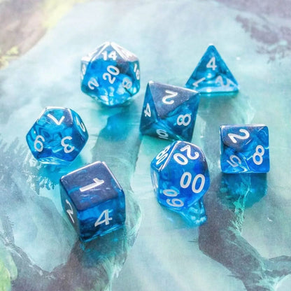 Blue Smoke Dice Set