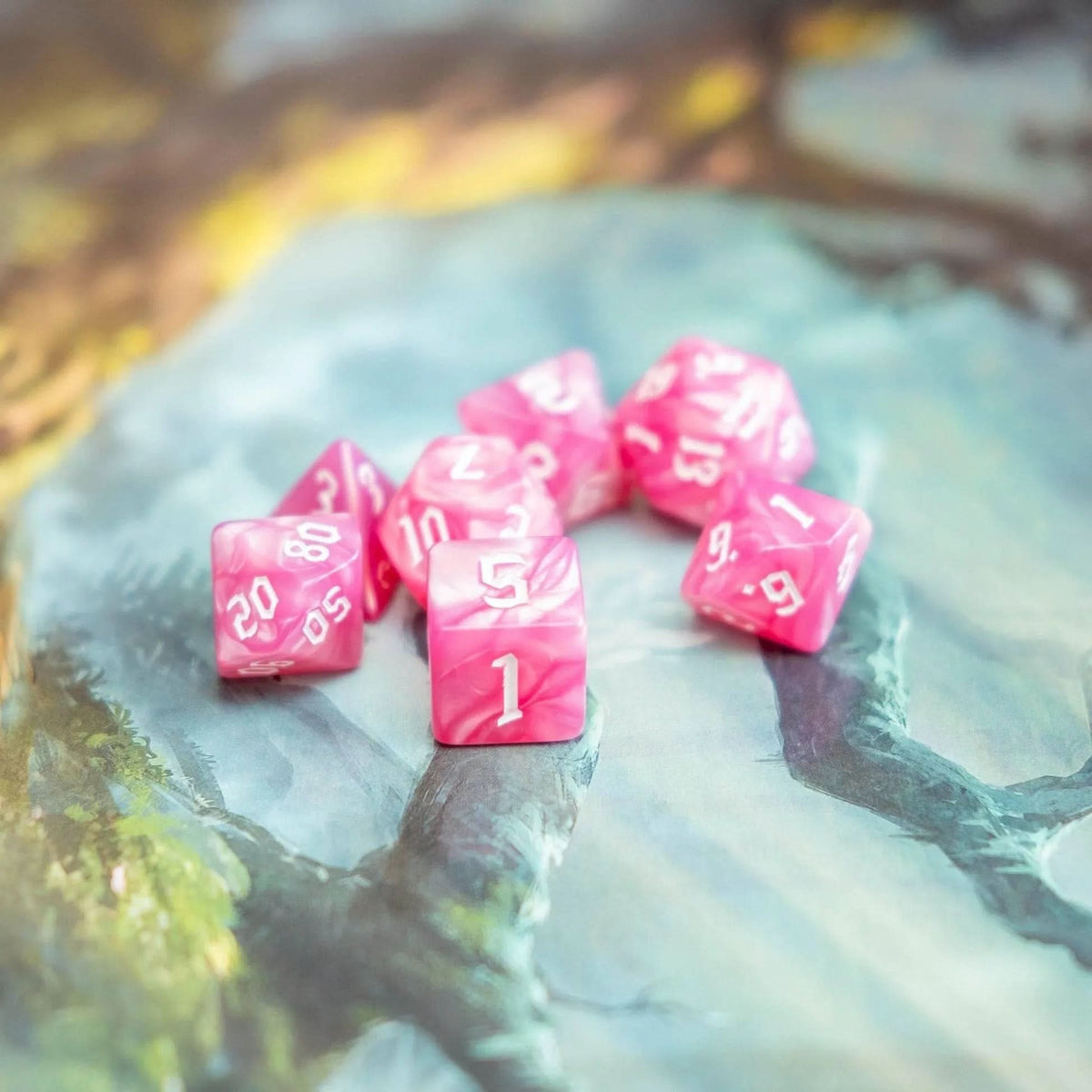 Pink Mist Dice Set