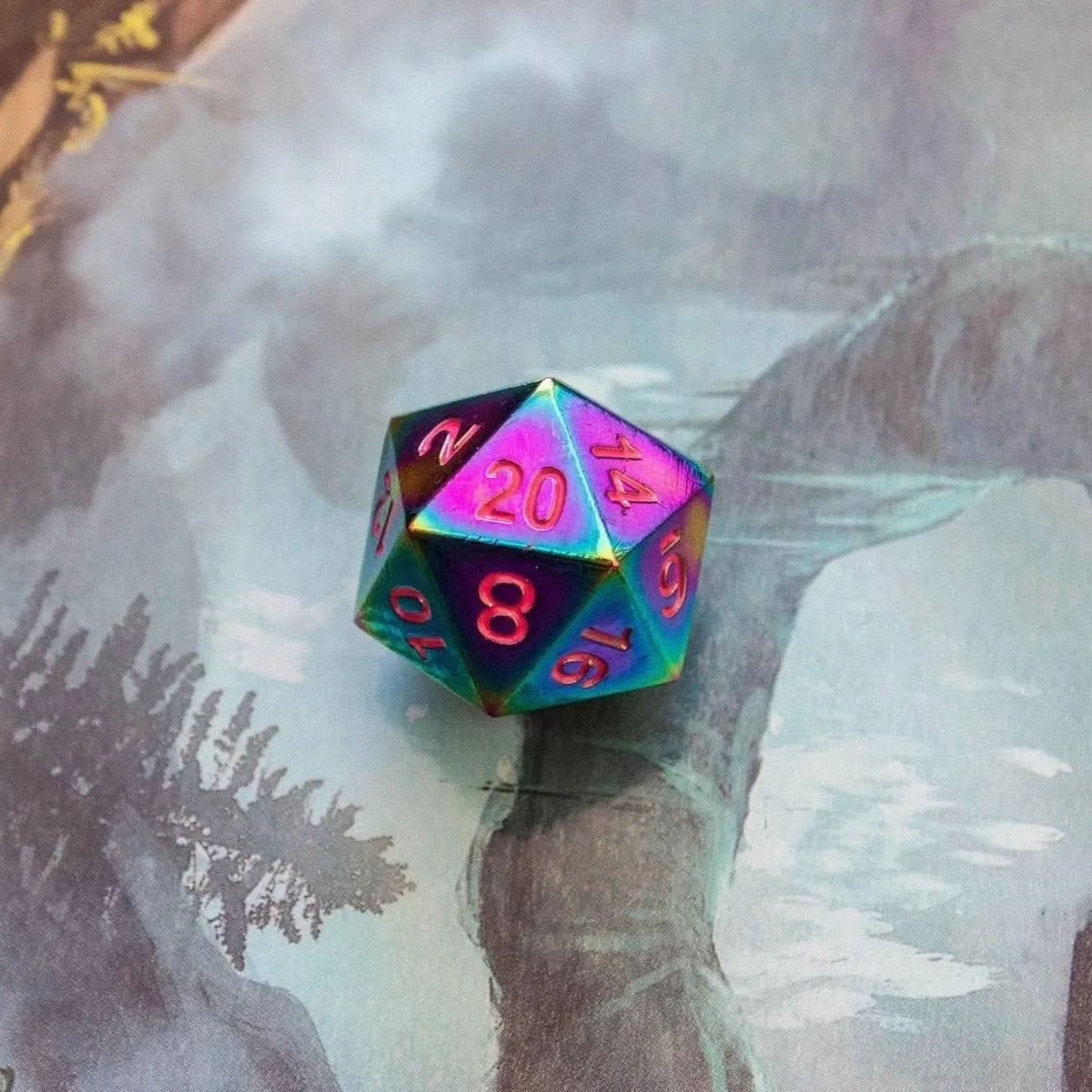 Rainbow Metal Dice Set