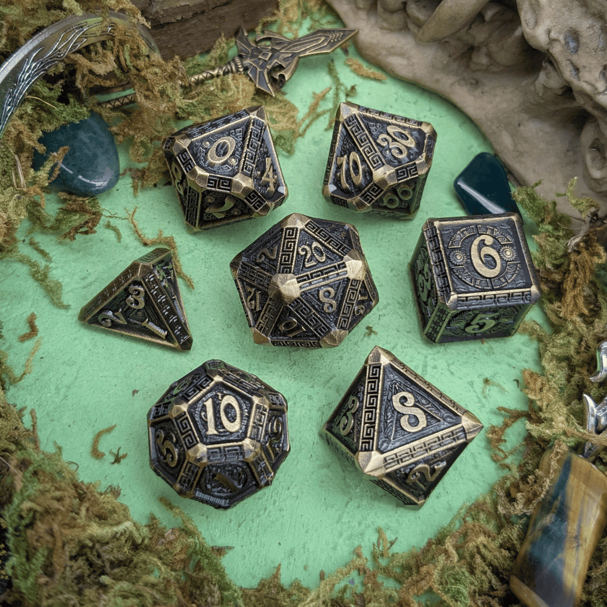 Olympian Legacy | Metal Mythos Dice Set