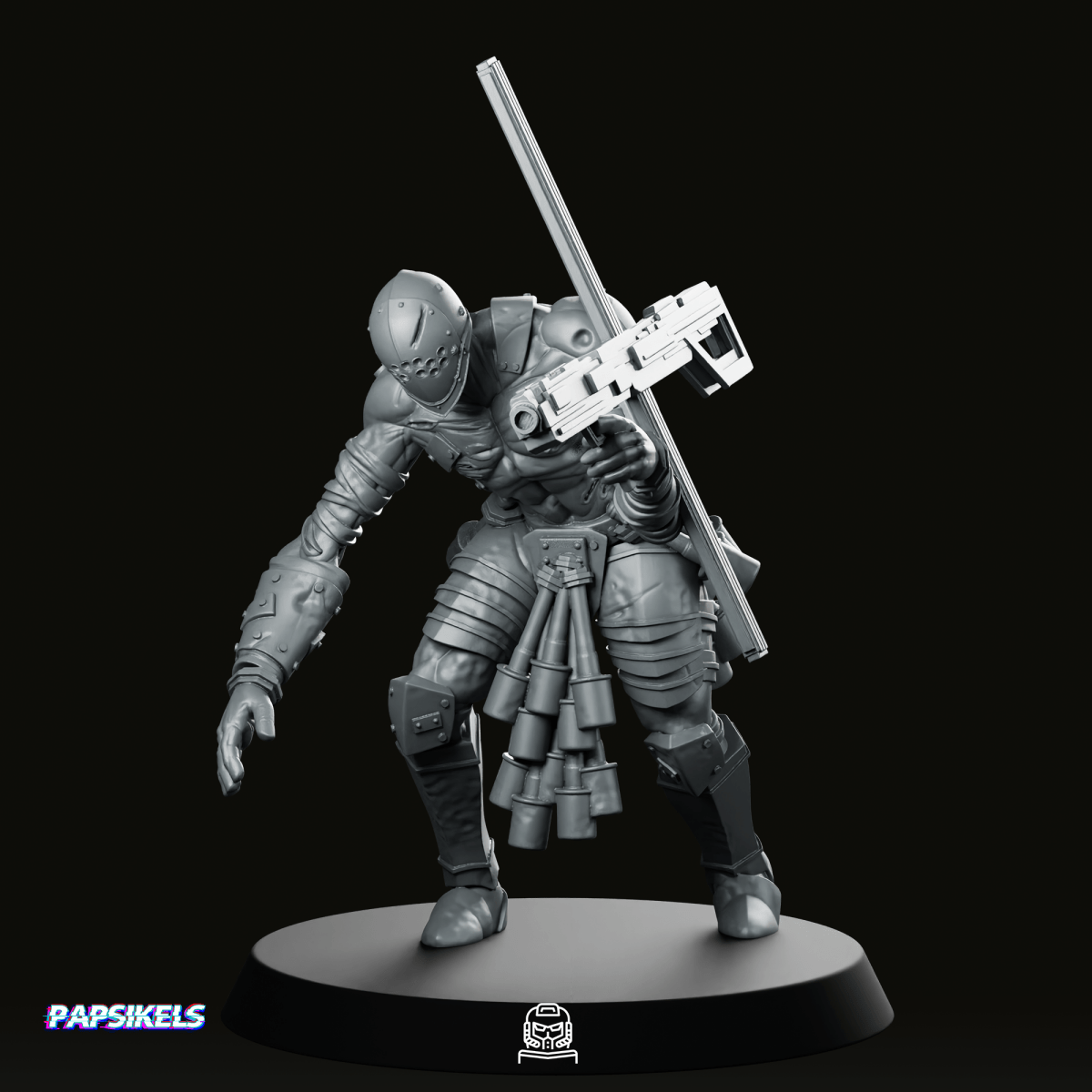 Trench Soldier Nazarene Communicant Aiming Miniature