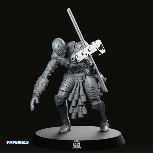 Trench Soldier Nazarene Communicant Aiming Miniature