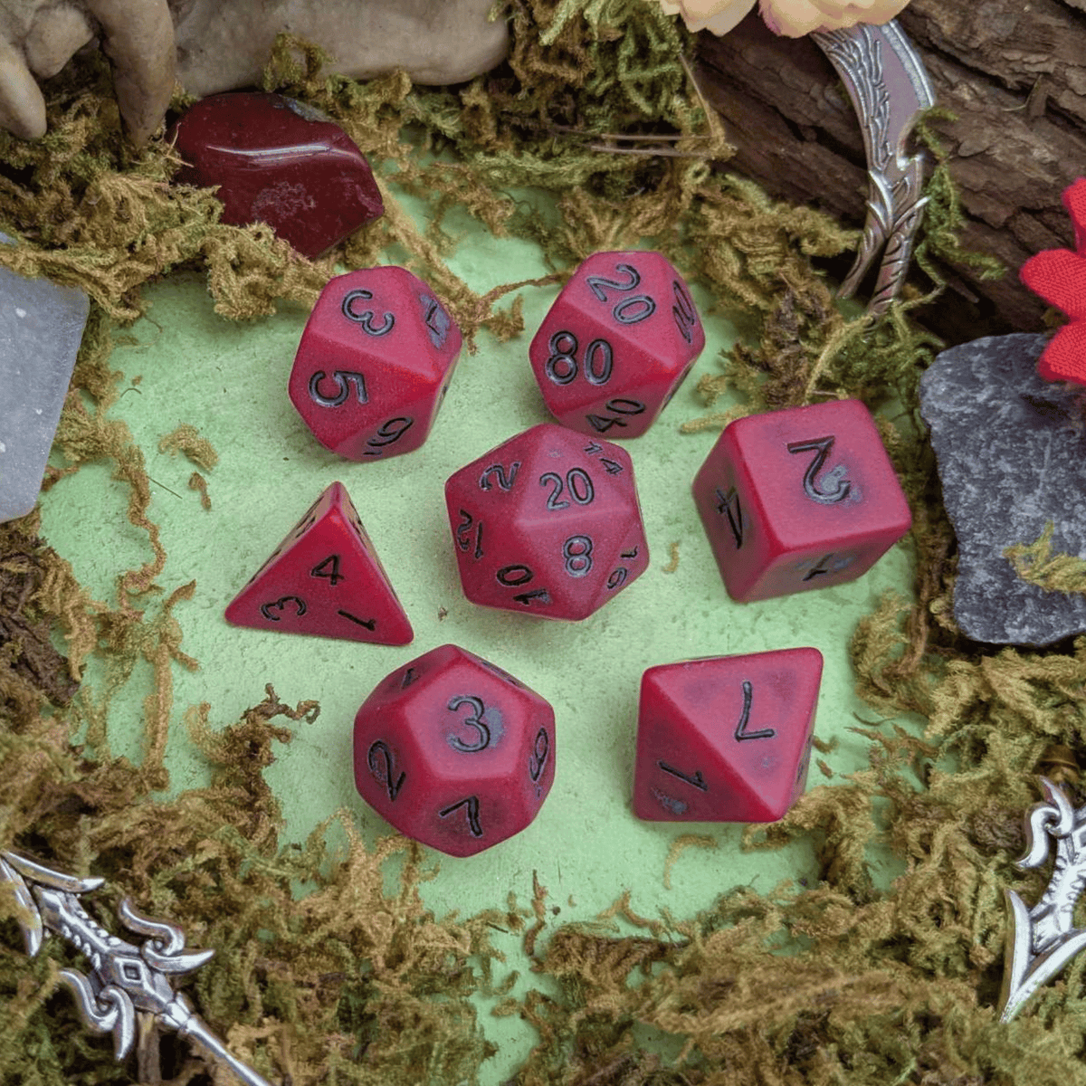Vampire Pastel Red Dice