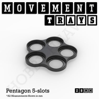 28mm Movement Trays for Tabletop Games | Wargaming | Full Range