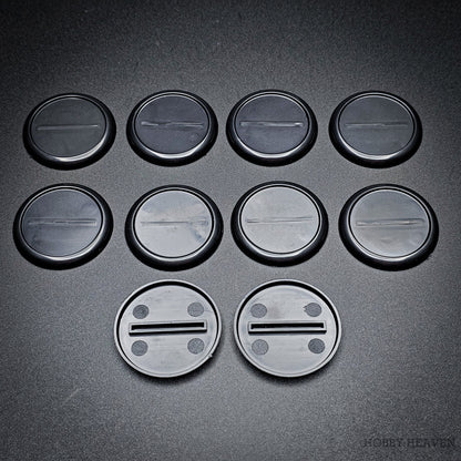 40mm Wide Lip Round Plastic Bases