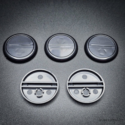 30mm Wide Lip Round Plastic Bases