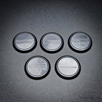 30mm Wide Lip Round Plastic Bases